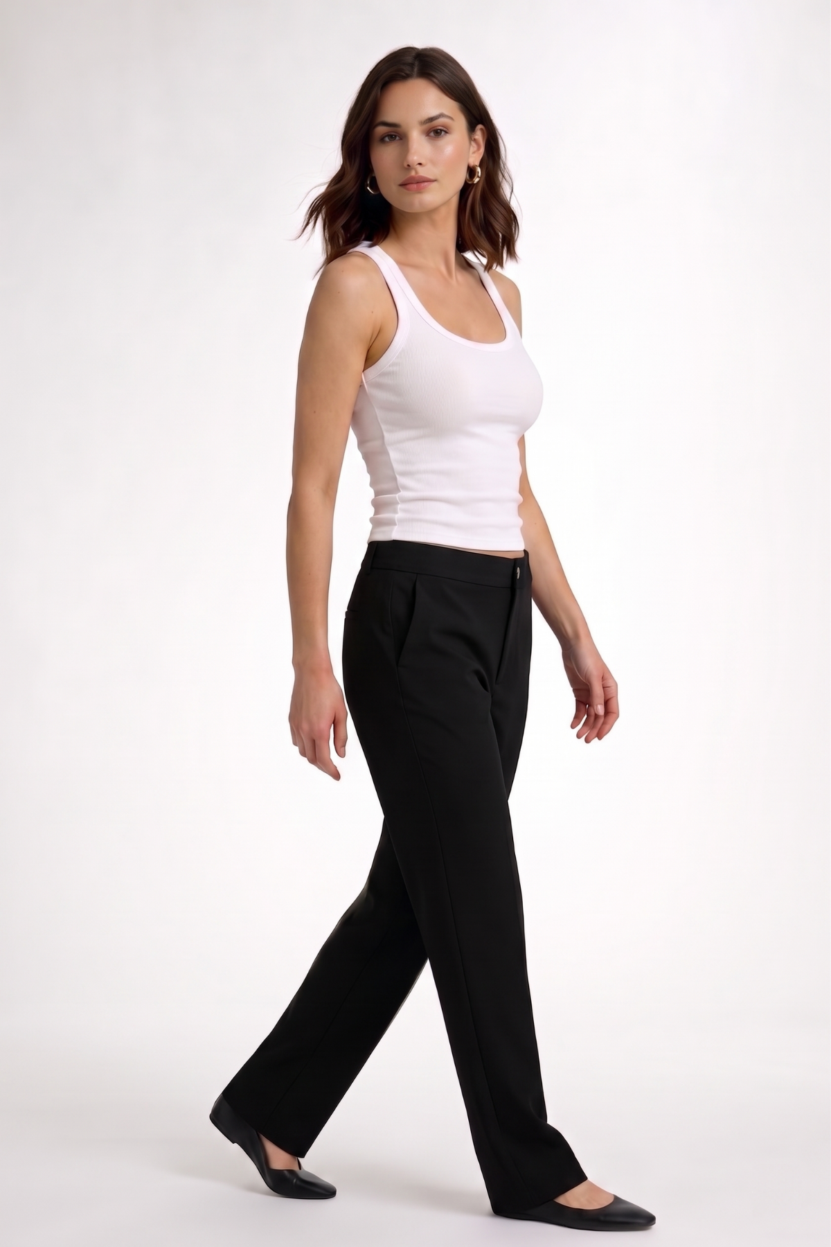 Kalın Askılı Beyaz Atlet